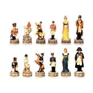  Chess Set   Napoleon Vs. Wellington   Collectible Pieces 