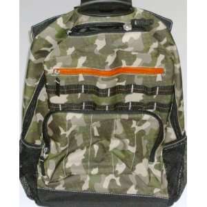  Rolling Green Camo Backpack Camoflauge Luggage Travel Suitcase 