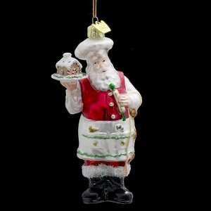   Gingerbread Chef Santa Claus Christmas Ornaments 5 Home & Kitchen