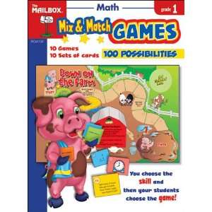   The Education Center TEC61133 Mix Match Games Math Gr 1: Toys & Games
