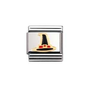   stainless steel , enamel and 18k gold (Witch Hat) Nomination Jewelry