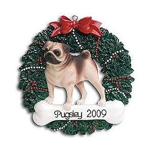 Personalized Dog Ornament Pug:  Home & Kitchen