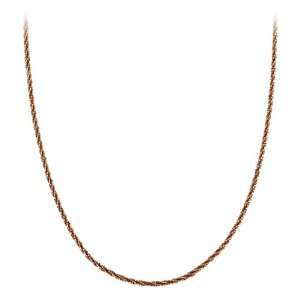  Rose Gold Plated and Silver Thin Diamond Cut Sparkle Chain 