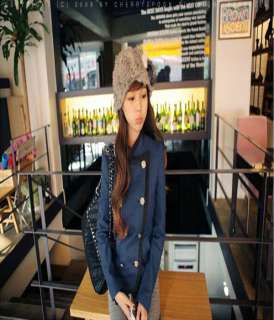 New Korean Women Double breasted Slim Short Jacket Coat 3 Sizes 1101 