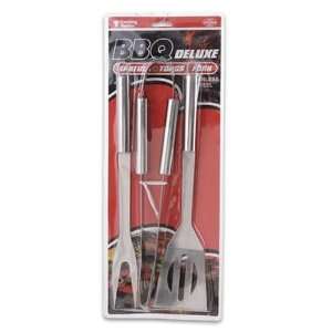 Bbq Tool Set, 3 Piece Stainless Steel Case Pack 36  :  