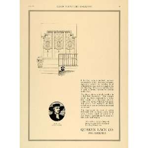  1920 Ad Quaker Lace Fabrics Works Home Decoration 