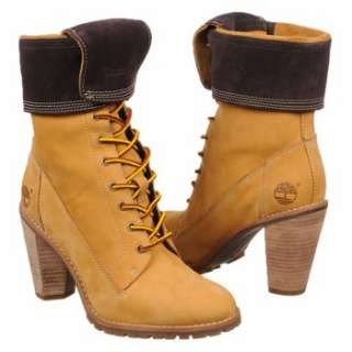 Womens Timberland Chauncey FoldDown Boot Wheat/Dark Brown Shoes 