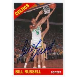  Bill Russell Autographed / Signed Topps BR66 Card 