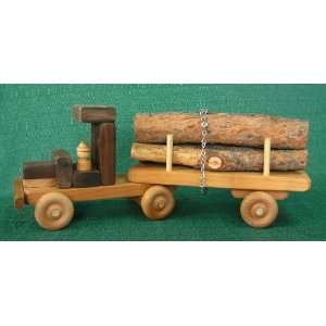  Handmade Wood Montana Logging Truck: Toys & Games