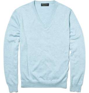  Clothing  Knitwear  V necks  Cotton V Neck Sweater