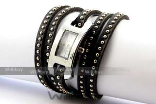 Stylish Fashion Wickelarmband Armbanduhr/Uhr J038BLA  