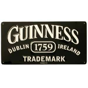  Guinness Trademark Dublin Ireland Metal Beer Sign