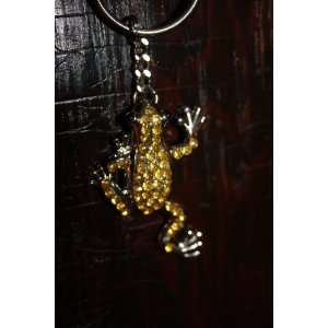  Yellow Jewel Frog Key Chain 