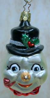 OLD WORLD Candy Cane Snowman ORNAMENT Christmas 24068  