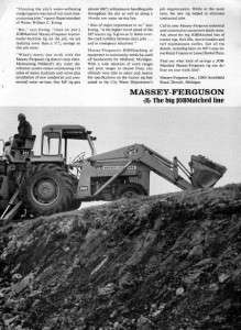 1965 Massey Ferguson 300 Loader Tractor Original Ad  