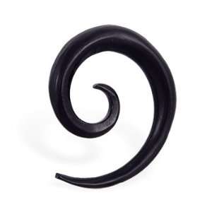 Black horn spiral taper, 0 ,sold individually