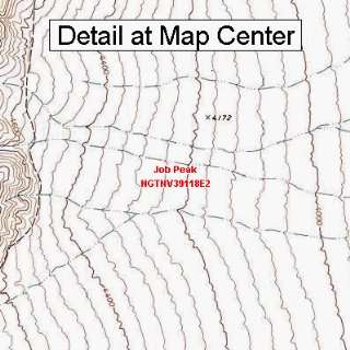  USGS Topographic Quadrangle Map   Job Peak, Nevada (Folded 
