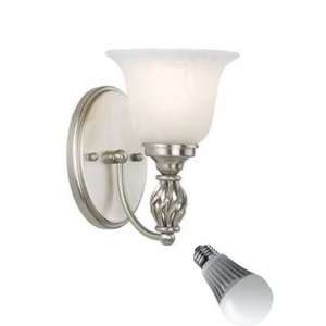   Sconce with Weave Design and 8 Watt LED Bulb