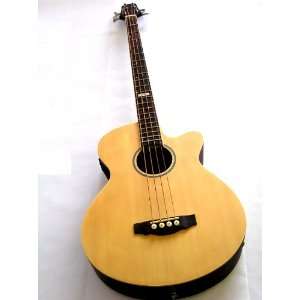   : Acoustic/Electric Bass Guitar with Spruce Top: Musical Instruments