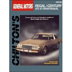  Buick Century & Regal Chilton Repair Manual (1975 1987 