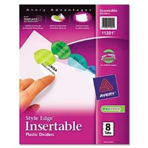  Style Edge Insertable Ref Dividers Eight Tab Electronics