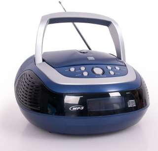 Tragbarer Kinder CD Player Radio MP3 Kinderradio blau  