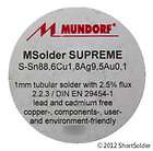 1ft. of Mundorf MSolder Supreme Solder Wire  Audio  Tin, Copper 