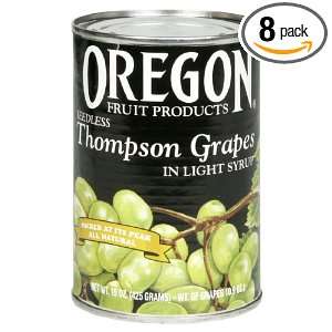 Oregon Fruit Thompson Grapes, 16.5000 ounces (Pack of8)  