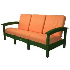  Trex Outdoor Rockport Club Sofa in Rainforest Canopy with 