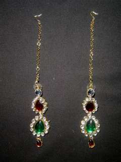 Bollywood India Jodha Akbar Wedding Kundan Bridal Necklace set 8 Pcs 
