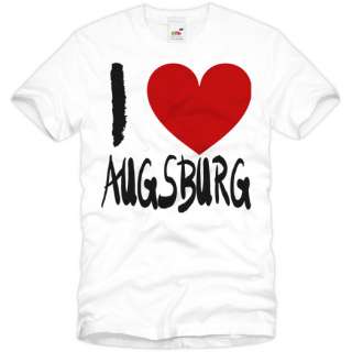 LOVE AUGSBURG T Shirt Fussball 1.FC Fussball Club  