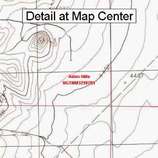  USGS Topographic Quadrangle Map   Aden Hills, New Mexico 