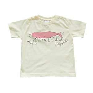  Save the Whales Soft Yellow Girls Toddler T Shirt 