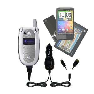  Car Charger with tips including a tip for the Motorola V500   uses 