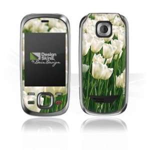 Design Skins for Nokia 7230 Slide   White Tulip Design 