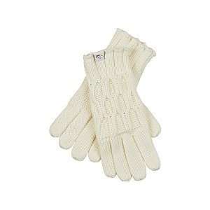 Reebok Denver Broncos Womens Cream Knit Gloves One Size Fits All 