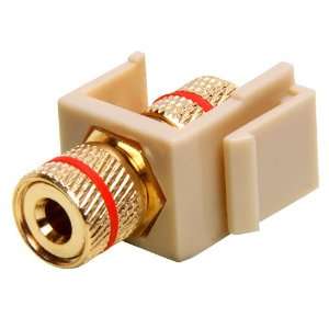  Cables to Go 28740 Snap In Red Banana Jack Keystone Module 