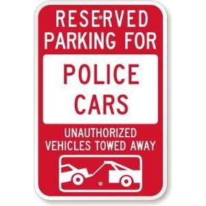  Reserved Parking For Police Cars : Unauthorized Vehicles 