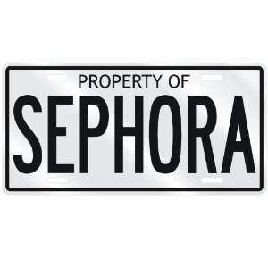 NEW  PROPERTY OF SEPHORA  LICENSE PLATE SIGN NAME 