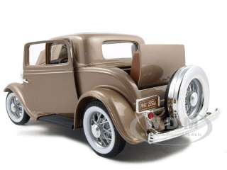 1932 FORD 3 WINDOW COUPE GOLD 118 DIECAST  
