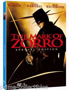 1940 Swordsman Classic Tyrone Power The Mark of Zorro  