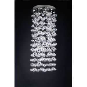  PLC Lighting Bubbles Chandelier in Polished Chrome Finish 