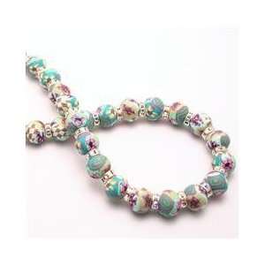  Large Bead Necklace w/ Crystals: Everything Else