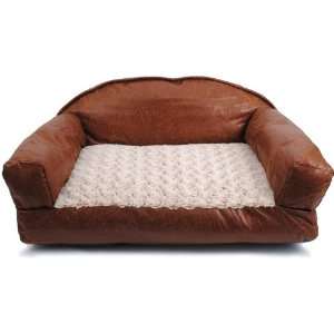   Brinkmann Pet 29 Inch by 19 Inch Faux Leather Sofa Bed: Pet Supplies