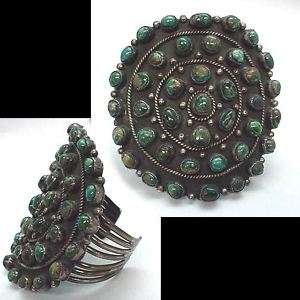 Vintage Native American Silver & Tourquoise Bracelet  