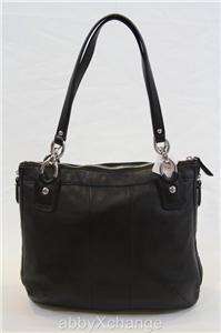 New COACH Kristen Leather NS North South Zip TOTE Bag 18298 Black 