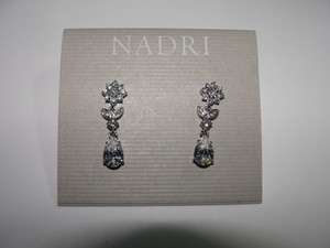 NWT $40 Nadri Flower Drop Earrings NO10637RCG  