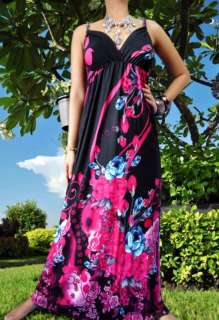 NEW NWT Floral Evening Summer Women Long Maxi Dress Size Sz M XXXL 