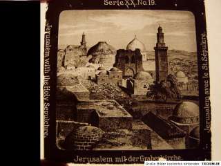 24 Glasdias ca. 1920 Israel Jerusalem JUDAIKA Palästina Bilder Dias 
