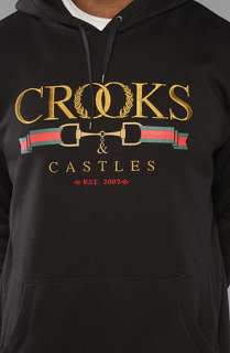 Crooks and Castles The Mens Knit Hood PulloverHi Luxe in Black 